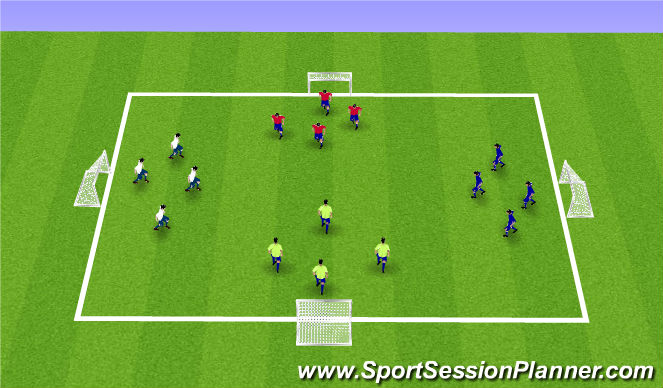 Football/Soccer Session Plan Drill (Colour): Survivor