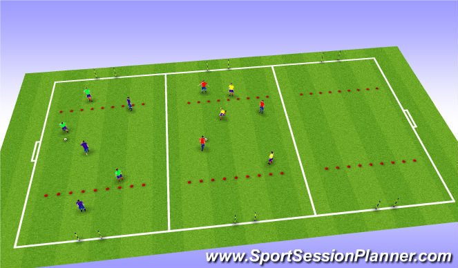 Football/Soccer Session Plan Drill (Colour): Small sided Game