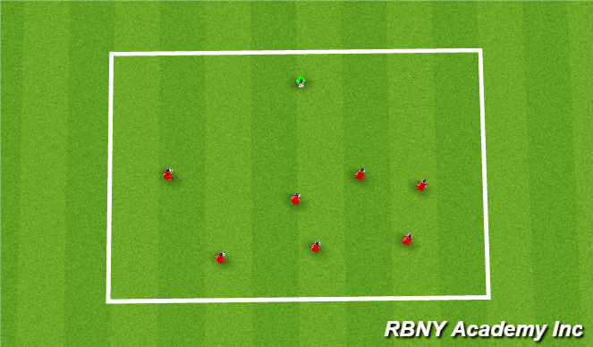 Football/Soccer Session Plan Drill (Colour): (Arrival)Copy Cat 5 minute max