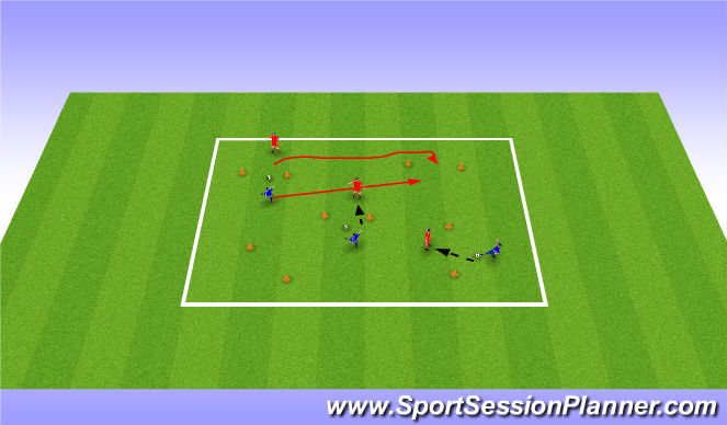 Football/Soccer Session Plan Drill (Colour): Window Competition