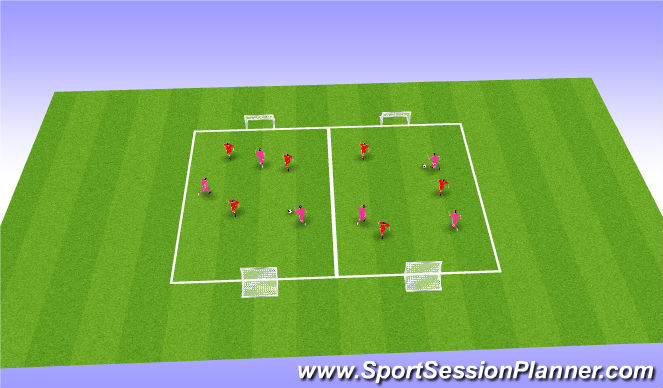 Football/Soccer Session Plan Drill (Colour): Barney