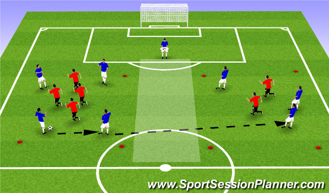 Football/Soccer Session Plan Drill (Colour): Screen 2