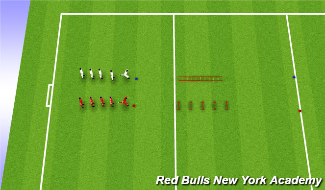 Football/Soccer Session Plan Drill (Colour): SAQ
