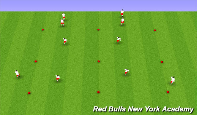 Football/Soccer Session Plan Drill (Colour): SAQ