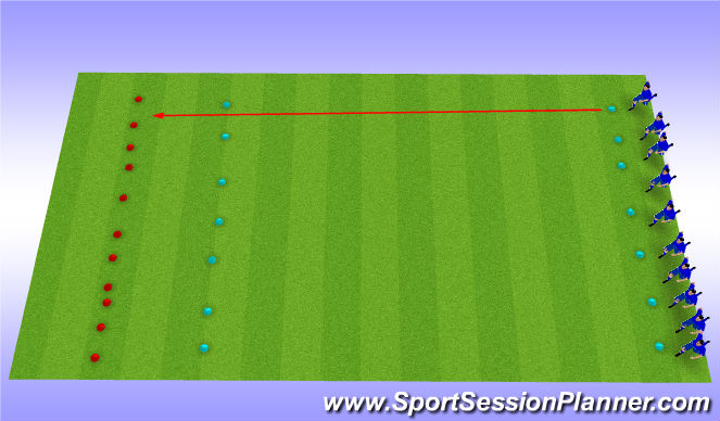 Football/Soccer Session Plan Drill (Colour): Explosive preparator exercises