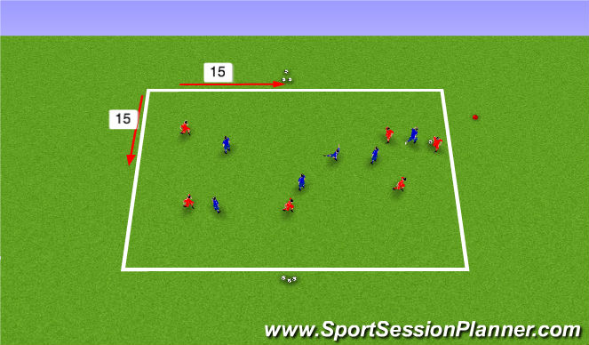 Football/Soccer Session Plan Drill (Colour): SSG Antony Progression