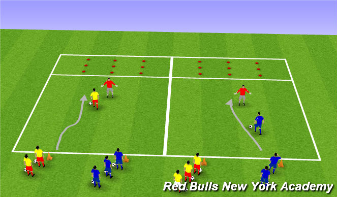 Football/Soccer Session Plan Drill (Colour): Where's Nemo?