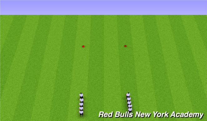 Football/Soccer Session Plan Drill (Colour): Warm Up