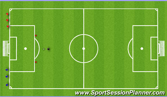 Football/Soccer Session Plan Drill (Colour): Animation 1