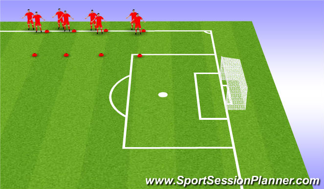 Football/Soccer Session Plan Drill (Colour): Passing/Recieving