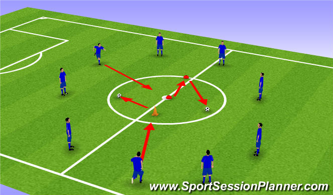 Football/Soccer Session Plan Drill (Colour): Screen 3