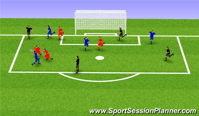 Football/Soccer Session Plan Drill (Colour): Warm-up