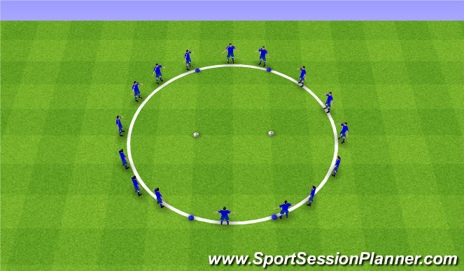 Football/Soccer Session Plan Drill (Colour): Warm up - Pre - Activation and Dynamics