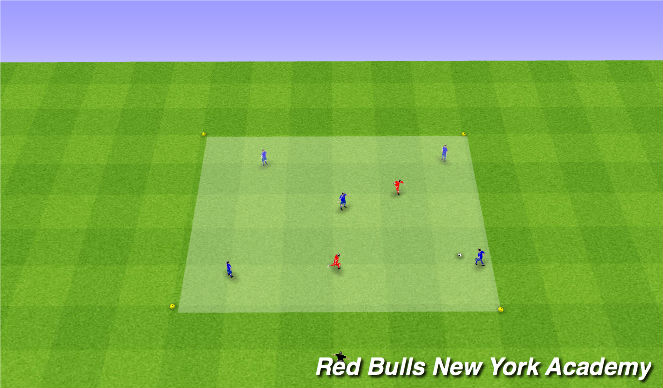 Football/Soccer Session Plan Drill (Colour): Rondo