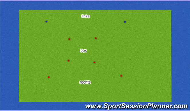 Hockey Session Plan Drill (Colour): Warming up