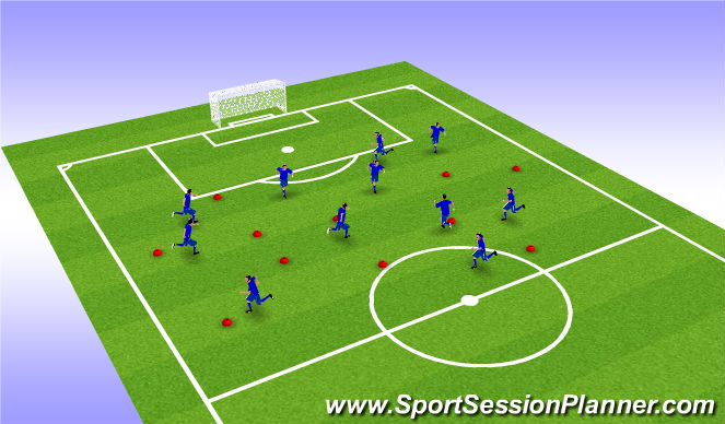Fútbol Ejercicio del Plan de Sesiones (Color): Screen 2