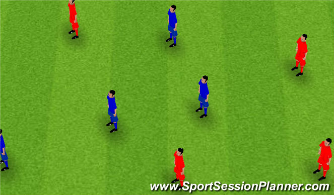 Football/Soccer Session Plan Drill (Colour): SSG