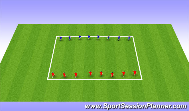 Football/Soccer Session Plan Drill (Colour): Space Wars