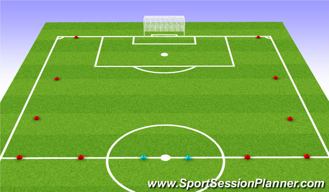 Football/Soccer Session Plan Drill (Colour): Analytique