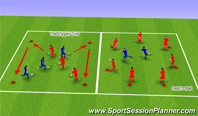 Football/Soccer Session Plan Drill (Colour): Screen 1