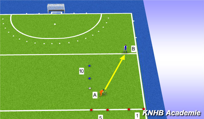 Hockey Session Plan Drill (Colour): Warming Up