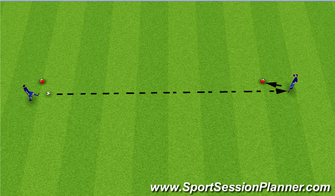 Football/Soccer Session Plan Drill (Colour): Partner Skittles