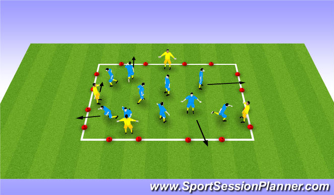 Football/Soccer Session Plan Drill (Colour): Screen 1