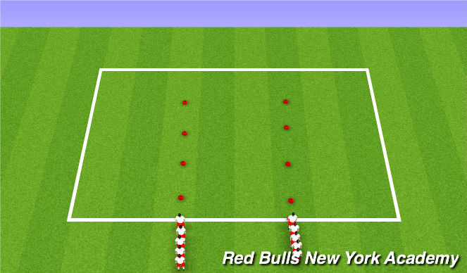Football/Soccer Session Plan Drill (Colour): Warmup