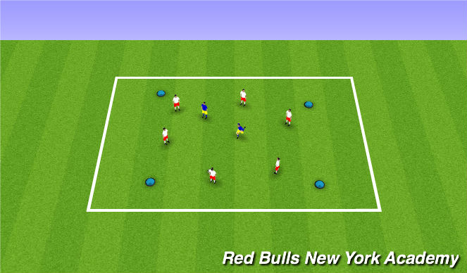 Football/Soccer Session Plan Drill (Colour): Rondo's
