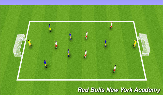 Football/Soccer Session Plan Drill (Colour): Conditioned Game