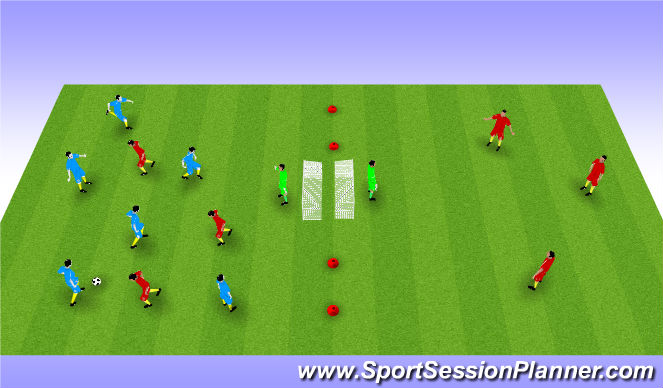 Football/Soccer Session Plan Drill (Colour): Screen 1