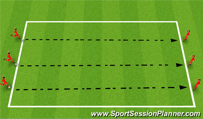 Football/Soccer Session Plan Drill (Colour): Isolated aerial control