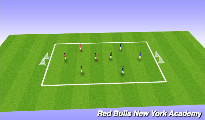 Football/Soccer Session Plan Drill (Colour): Free play tournament