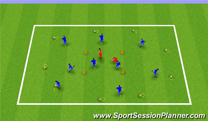 Football/Soccer Session Plan Drill (Colour): Screen 1