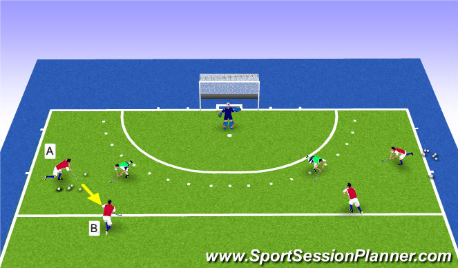 Hockey Session Plan Drill (Colour): Intro