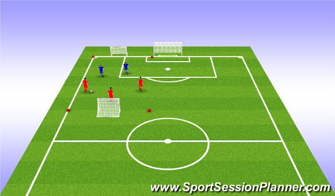 Football/Soccer Session Plan Drill (Colour): Game phase