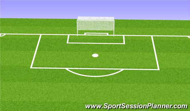 Football/Soccer Session Plan Drill (Colour): Crossbar Challenge