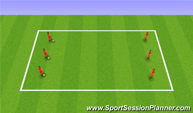 Football/Soccer Session Plan Drill (Colour): Passing: Step-Back