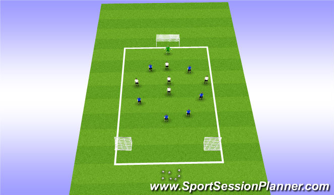 Football/Soccer Session Plan Drill (Colour): Team Transition
