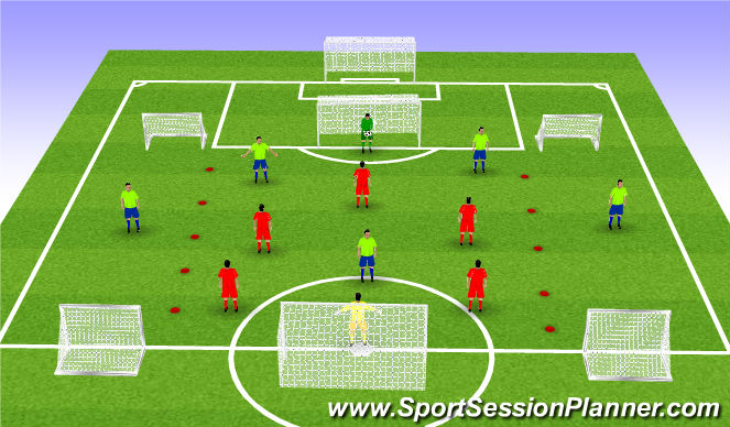 Football/Soccer Session Plan Drill (Colour): Game 1