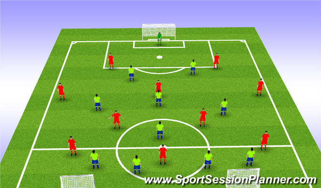Football/Soccer Session Plan Drill (Colour): Block 2