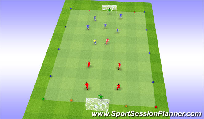 Football/Soccer Session Plan Drill (Colour): Game