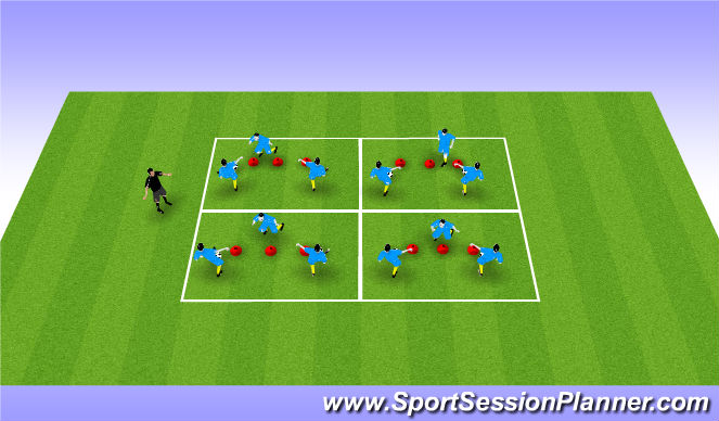 Football/Soccer Session Plan Drill (Colour): Screen 1
