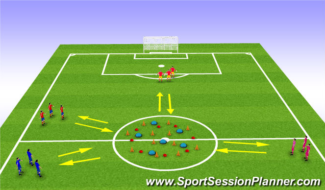 Football/Soccer Session Plan Drill (Colour): Screen 1