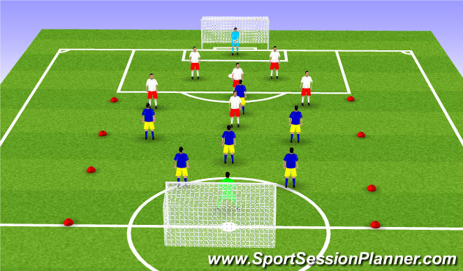 Football/Soccer Session Plan Drill (Colour): Round robin games