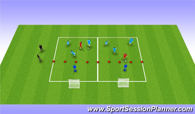 Football/Soccer Session Plan Drill (Colour): Screen 1