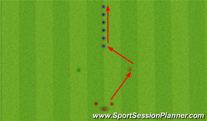 Football/Soccer Session Plan Drill (Colour): Agility Arrow