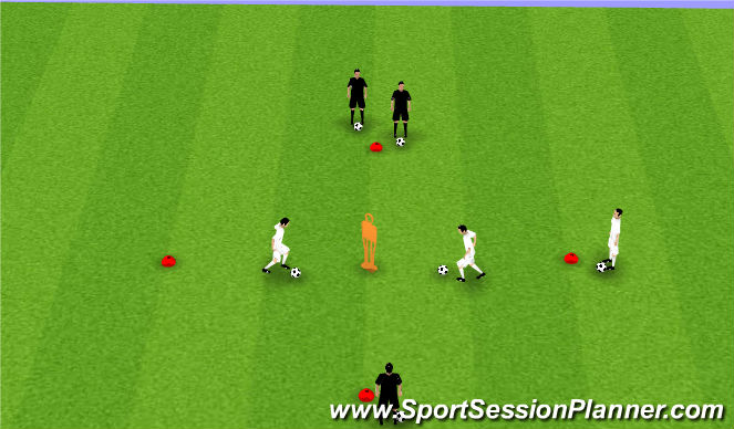 Football/Soccer Session Plan Drill (Colour): Moves Step 5 II