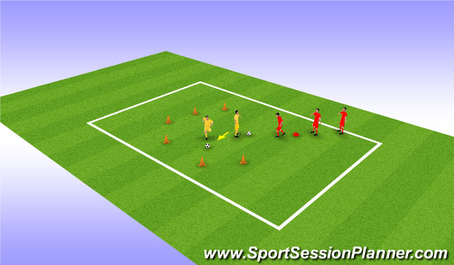 Football/Soccer Session Plan Drill (Colour): Screen 1