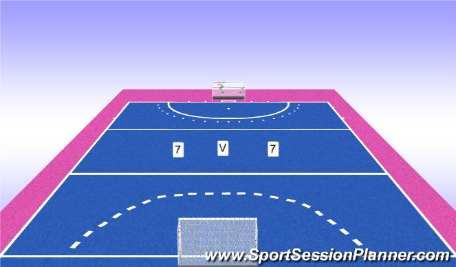 Hockey Session Plan Drill (Colour): Fitness Games